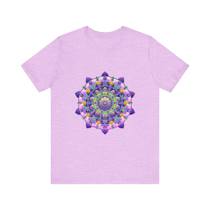 Vibrant Mandala Tee featuring an intricate and colorful design with vibrant hues and eye-catching patterns, perfect for adding a pop of color to your wardrobe