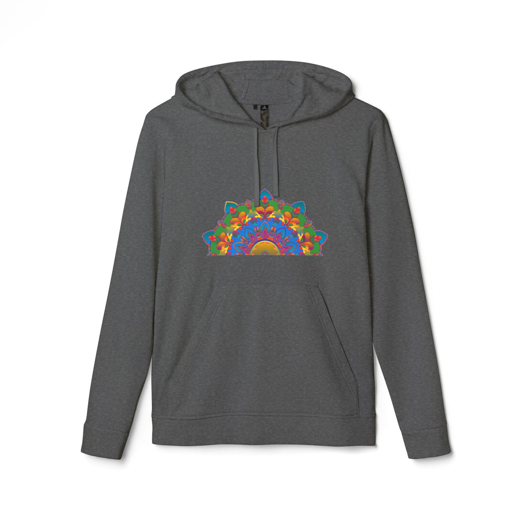 Cozy and warm Blululi Mandala Fleece Hoodie in a stunning bohemian style