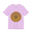 Vibrant Mandala Tee featuring a colorful and intricate spiritual art design