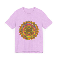 Vibrant Mandala Tee featuring a colorful and intricate spiritual art design