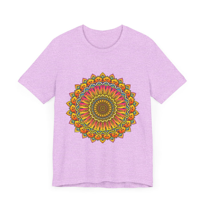 Vibrant Mandala Tee featuring a colorful and intricate spiritual art design