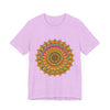 Vibrant Mandala Tee featuring a colorful and intricate spiritual art design