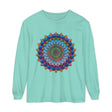 Colorful and intricate mandala design long sleeve t-shirt for all genders
