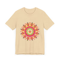 Vibrant Mandala T-Shirt featuring a colorful and intricate design perfect for adding a pop of color to your wardrobe