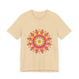 Vibrant Mandala T-Shirt featuring a colorful and intricate design perfect for adding a pop of color to your wardrobe