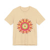 Vibrant Mandala T-Shirt featuring a colorful and intricate design perfect for adding a pop of color to your wardrobe