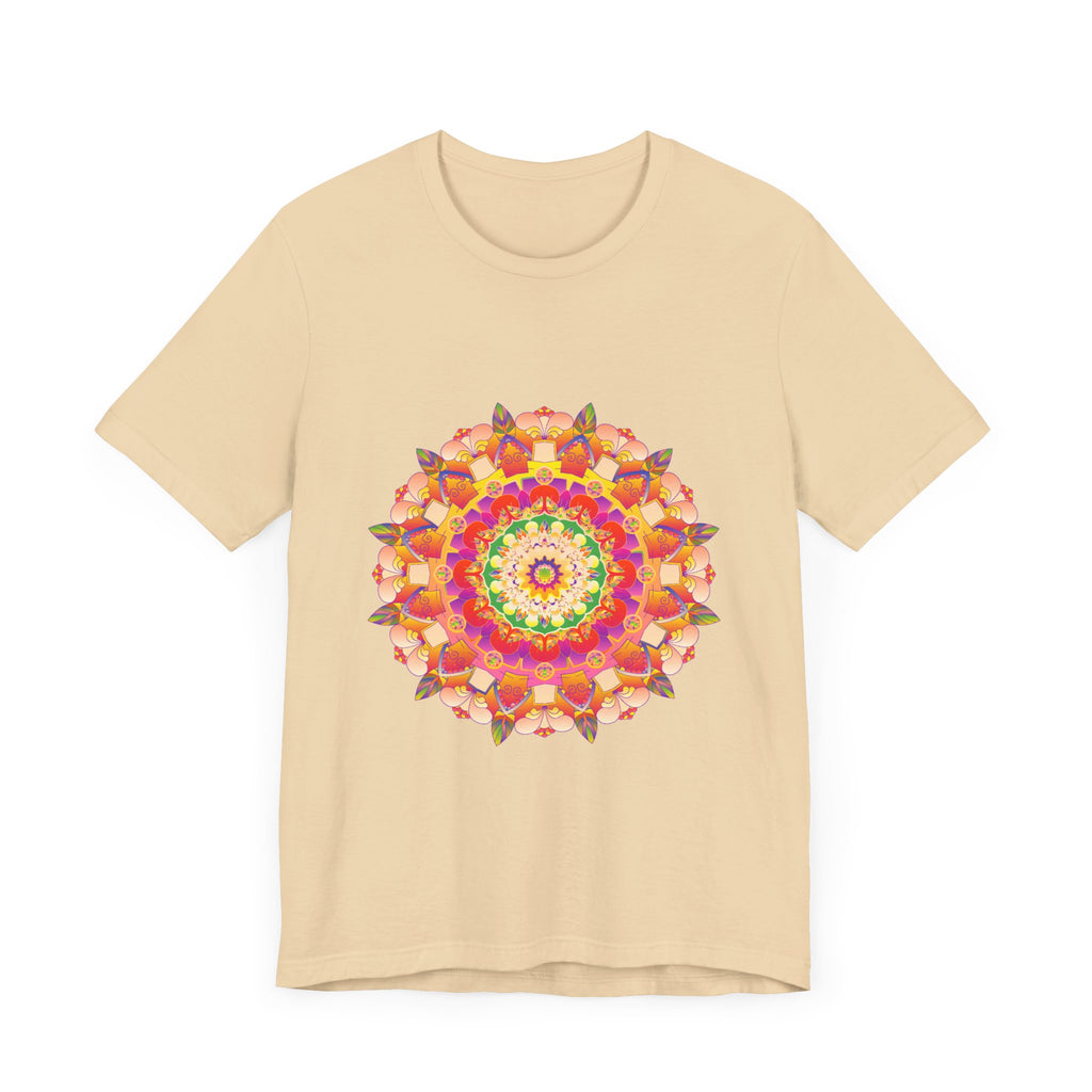 Vibrant Mandala T-Shirt featuring a colorful and intricate design perfect for adding a pop of color to your wardrobe