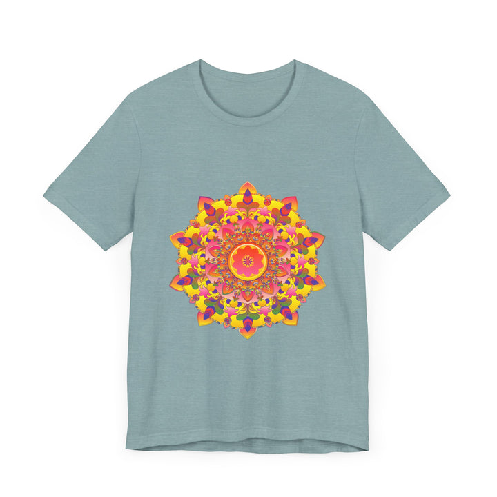 Colorful and intricate mandala design tee with spiritual art inspiration