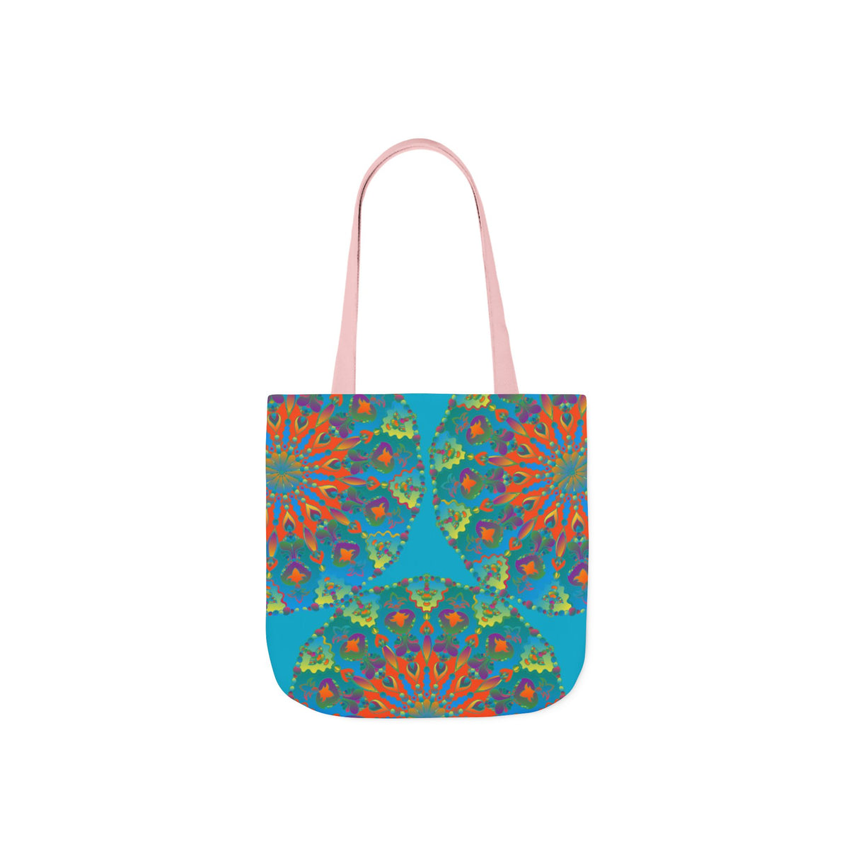 Canvas Tote Bag in Bright Tropical Colors for Summer Fun