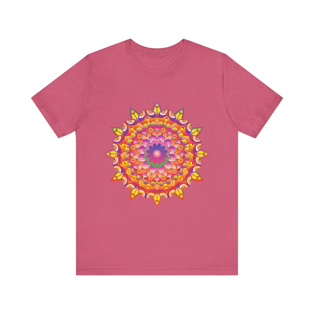  Psychedelic Art on Vibrant Mandala Tee with intricate colorful pattern and artistic design