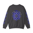 10th Anniversary Tin and Aluminum Love - Unisex Sweatshirt in grey with metallic print design celebrating love and durability