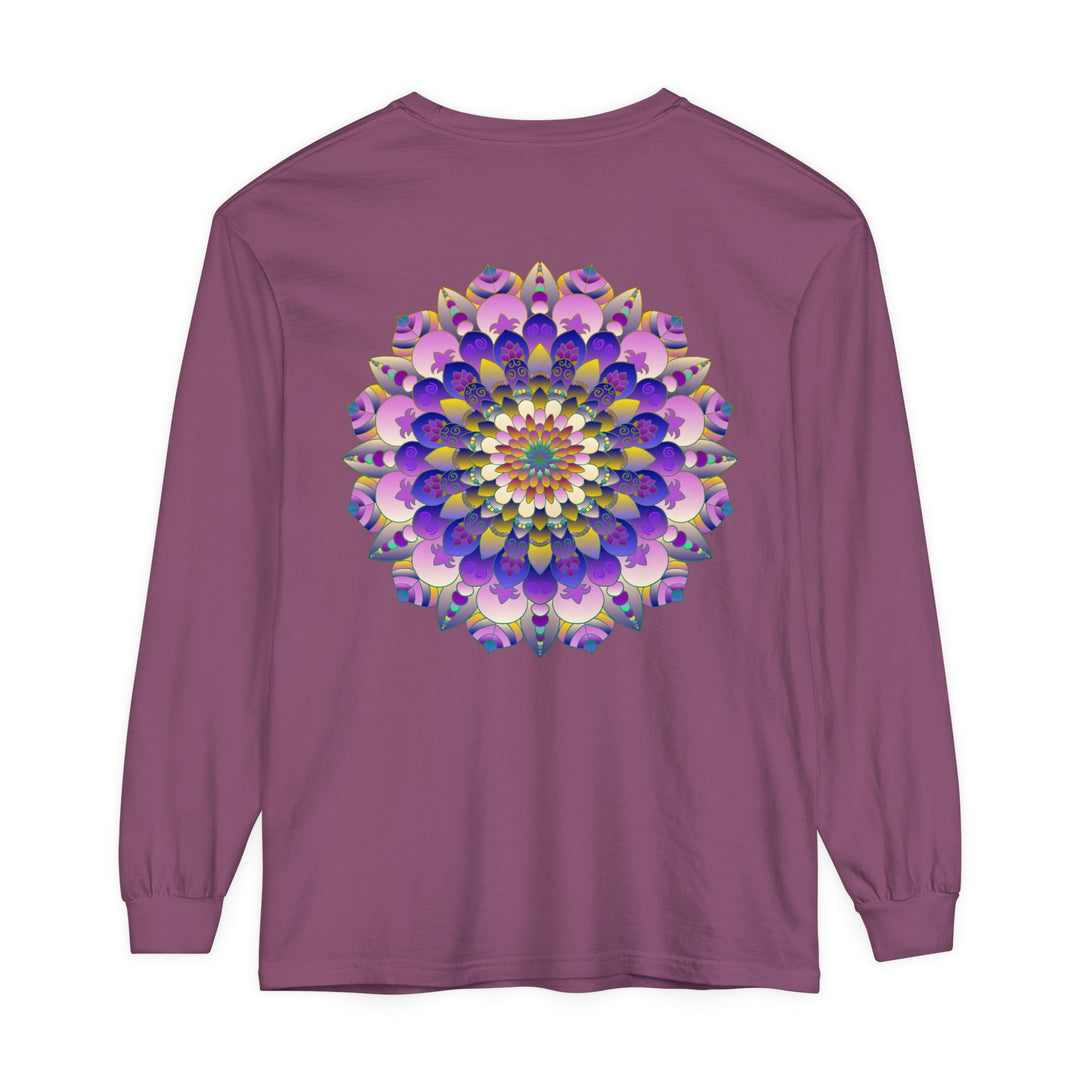 Colorful Mandala Long Sleeve T-Shirt - Psychedelic Art image 27