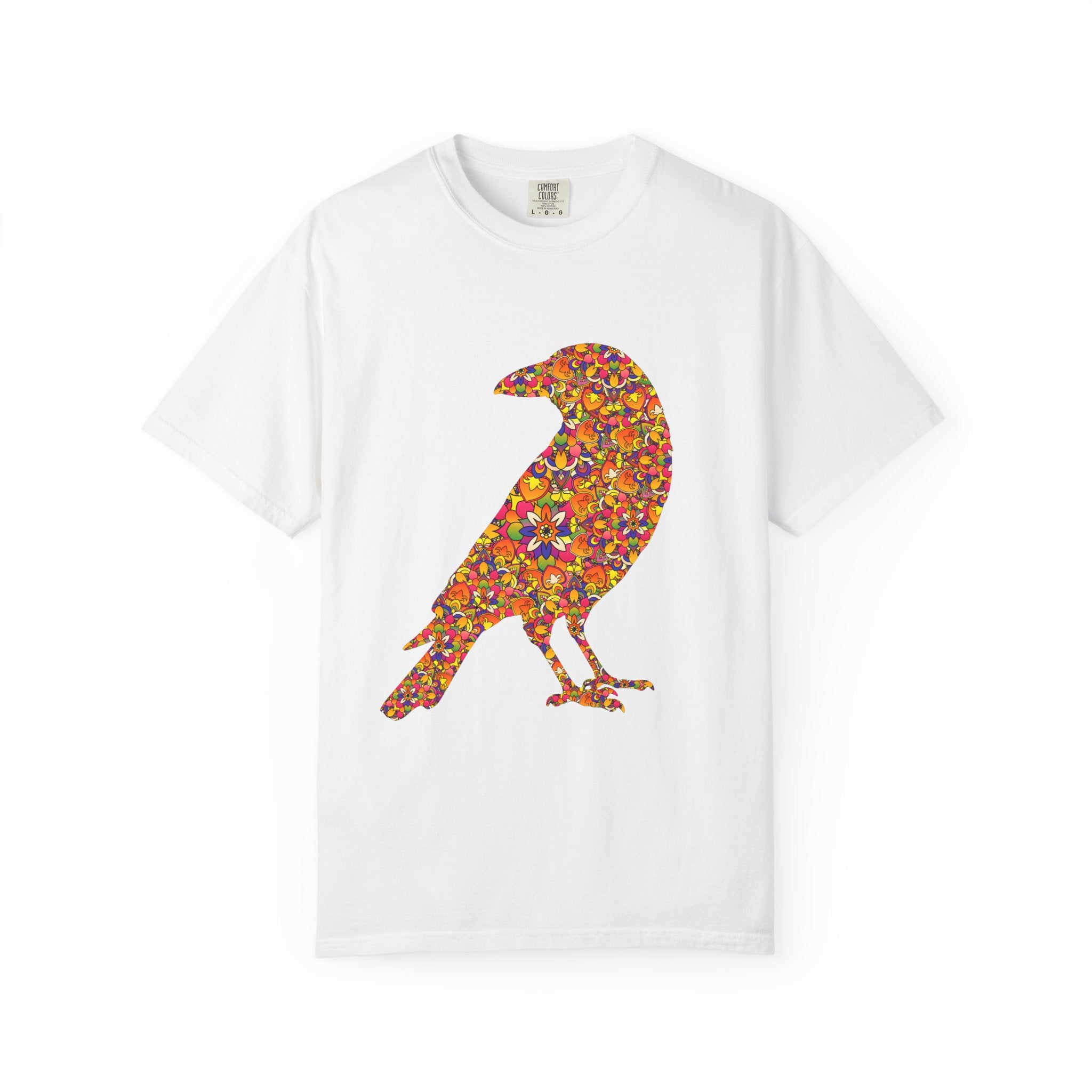 Crow Within ~ Floral Mandala Radiant Raven T-Shirt