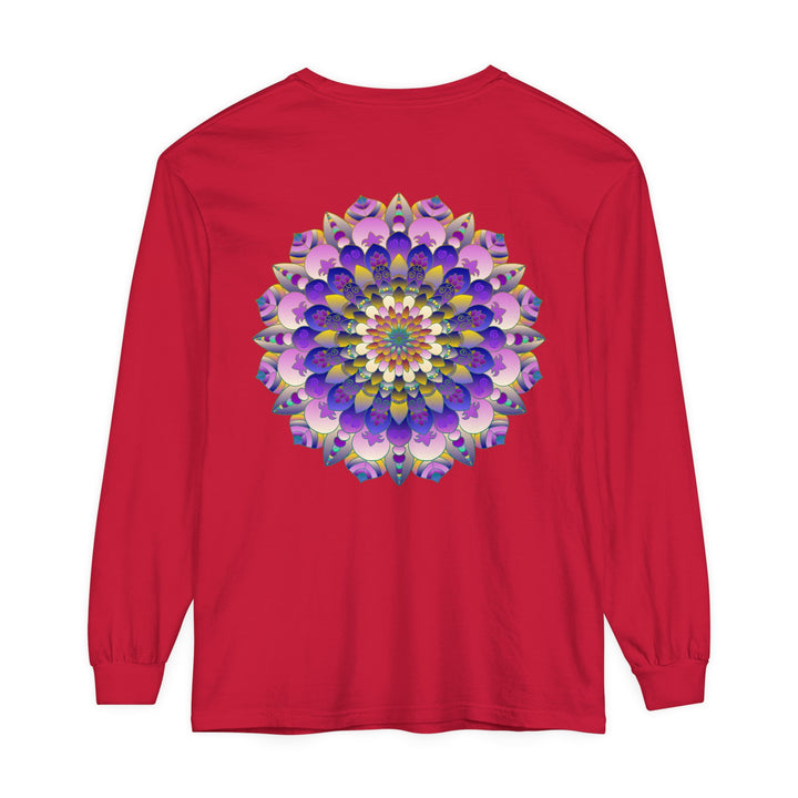 Colorful Mandala Long Sleeve T-Shirt - Psychedelic Art image 36