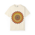 Sunburst Mandala T-Shirt — Vibrant Floral Boho Graphic Tee
