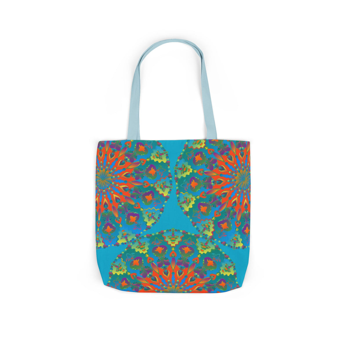Canvas Tote Bag in Bright Tropical Colors for Summer Fun