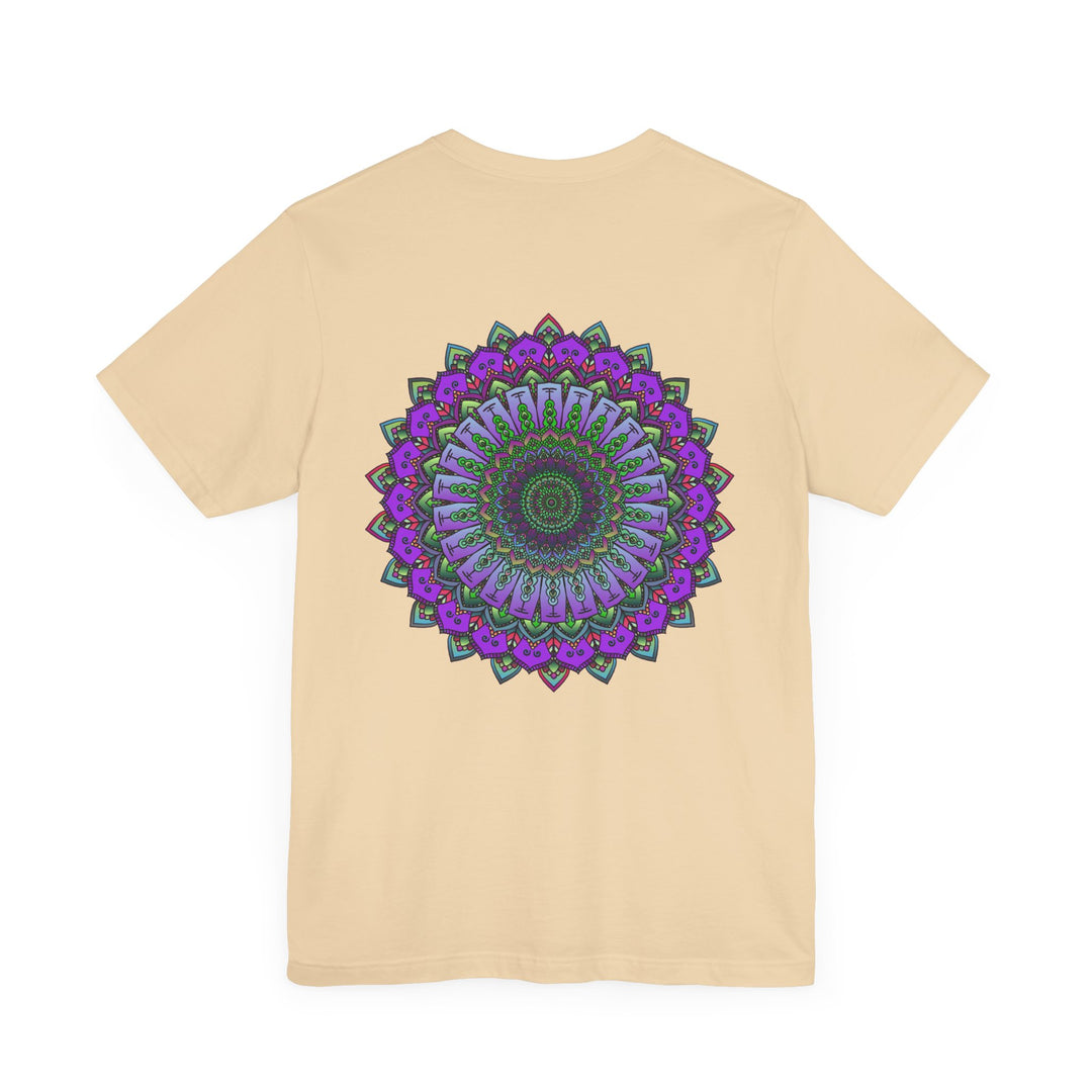 Beautiful Mandala Tee with intricate design, evoking feelings of spiritual peace and harmony, perfect for adding a touch of tranquility to your wardrobe