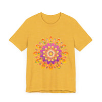Vibrant Mandala T-Shirt featuring a colorful and intricately detailed design