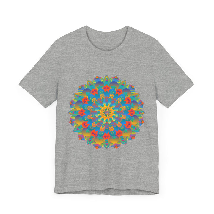 Beautiful and detailed Vibrant Mandala Tee featuring an intricate and colorful design perfect for expressing your unique style