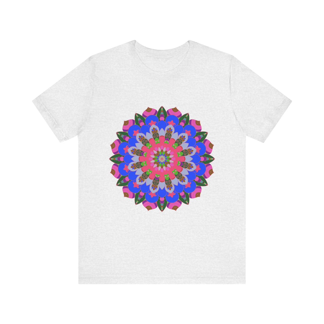 Colorful Mandala Geometric T-Shirt featuring vibrant, intricate design and eye-catching patterns perfect for bohemian fashion enthusiasts