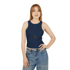 Black Cat Sleep Racerback Tank Top - Women's Sleeveless Scoop Neck Shirt with Cat Design in Black, Size Small