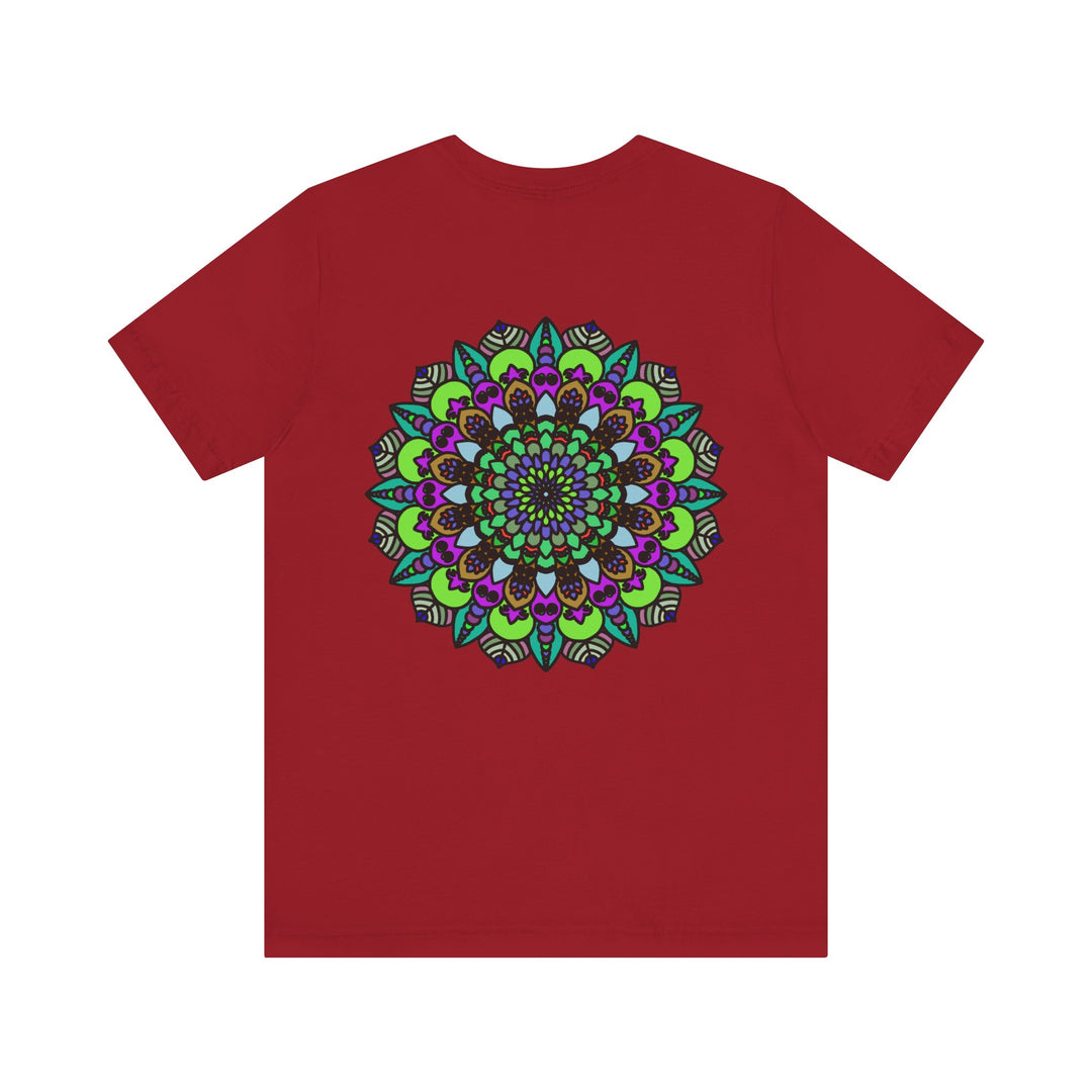 Beautiful Mandala Peace Tee with intricate design symbolizing spiritual harmony and tranquility, perfect for spreading positive vibes and promoting inner peace