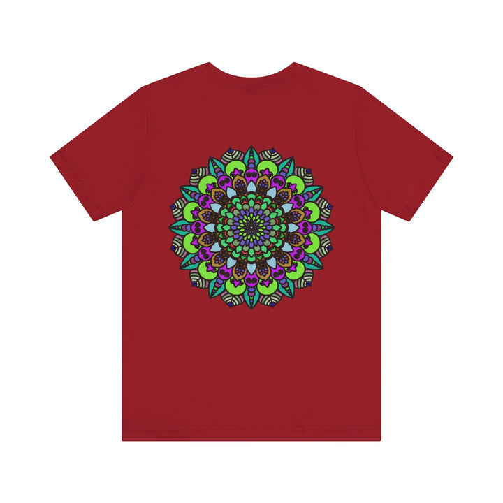 Beautiful Mandala Peace Tee with intricate design symbolizing spiritual harmony and tranquility, perfect for spreading positive vibes and promoting inner peace