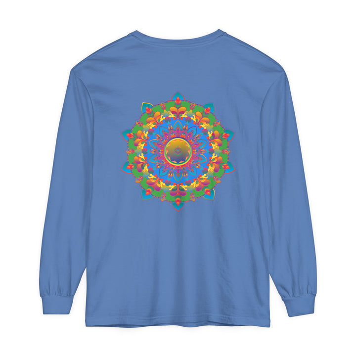 Intricate Mandala Long Sleeve T-Shirt featuring a beautiful and detailed mandala design on the front