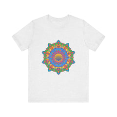 Colorful Mandala T-Shirt with an intricate and vibrant design, perfect for adding a pop of color to your wardrobe