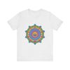 Colorful Mandala T-Shirt with an intricate and vibrant design, perfect for adding a pop of color to your wardrobe