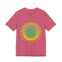 Beautiful and colorful Vibrant Mandala Tee with intricate art and design