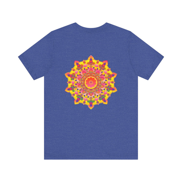 Vibrant Mandala Tee featuring a colorful spiritual design for peace and harmony