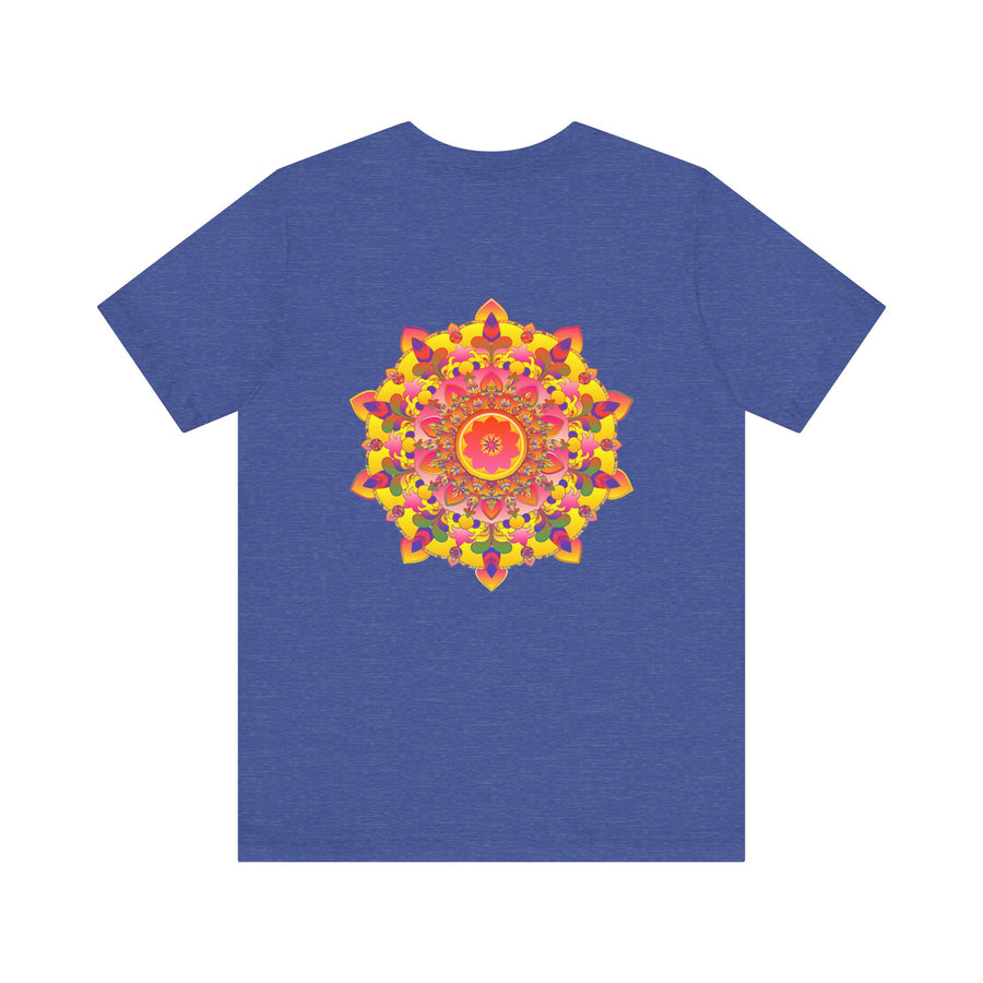 Vibrant Mandala Tee featuring a colorful spiritual design for peace and harmony