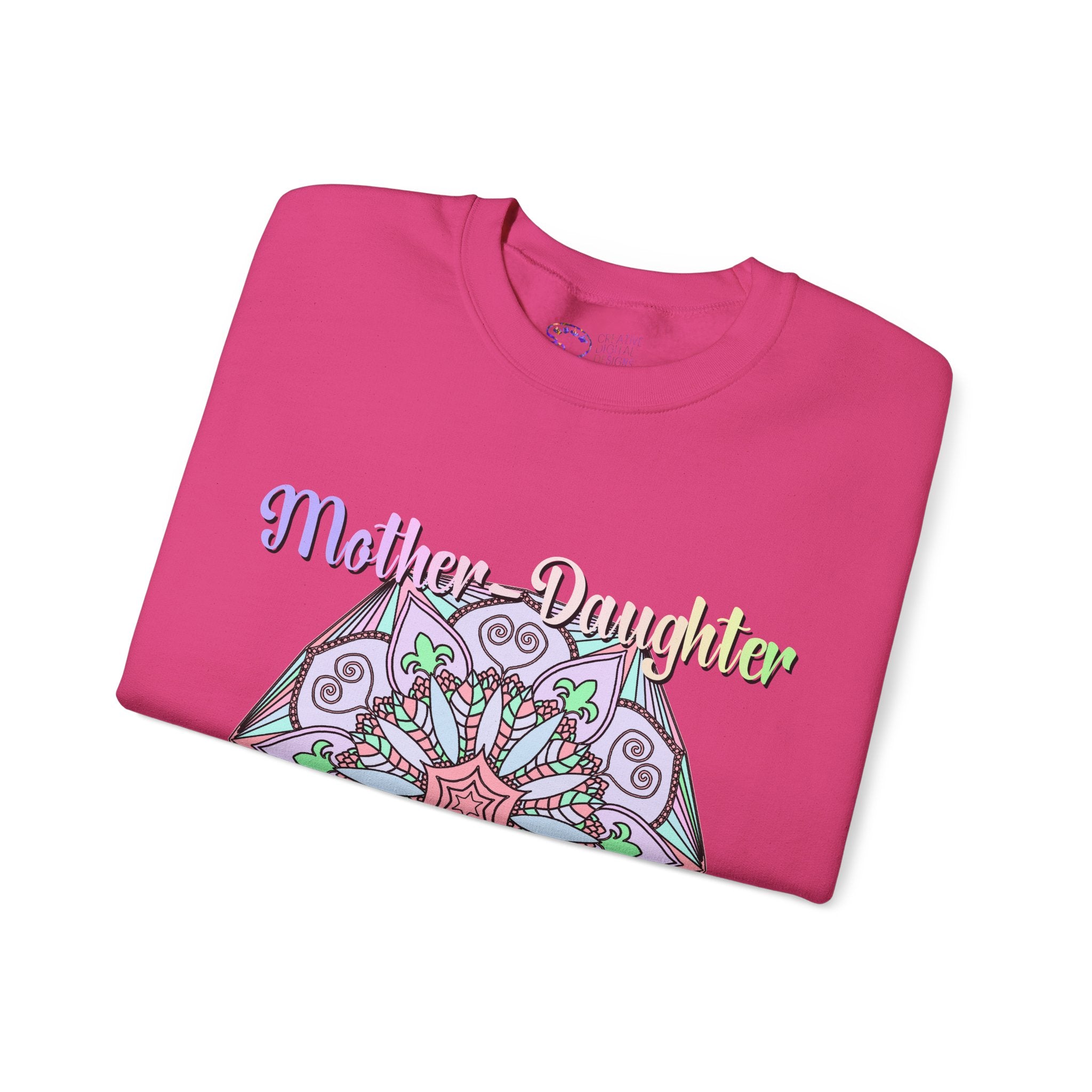 Mother-Daughter Mandala Sweatshirt Celebrating Unique Connections