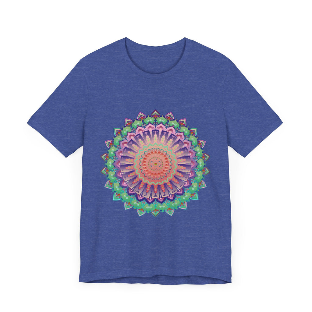 Vibrant Mandala Tee featuring a colorful and psychedelic design perfect for expressing your unique style and personality