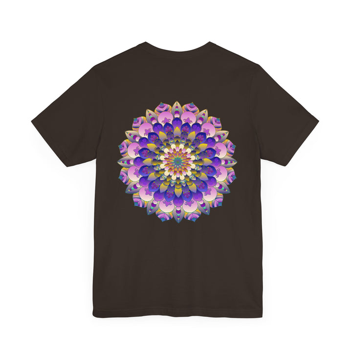 Colorful Mandala T-Shirt with intricate spiritual design representing peace and harmony