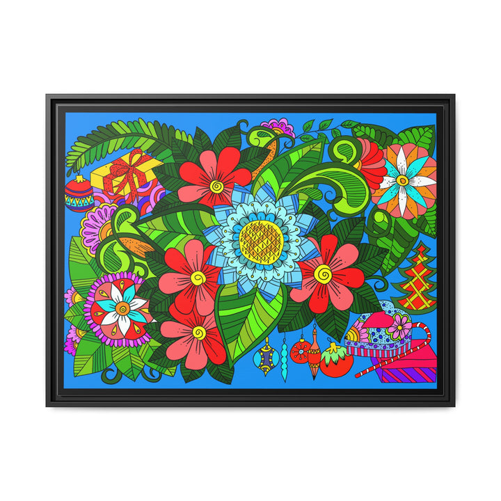 Floral Mandala Art Print With Lush Colors And Creative Energy