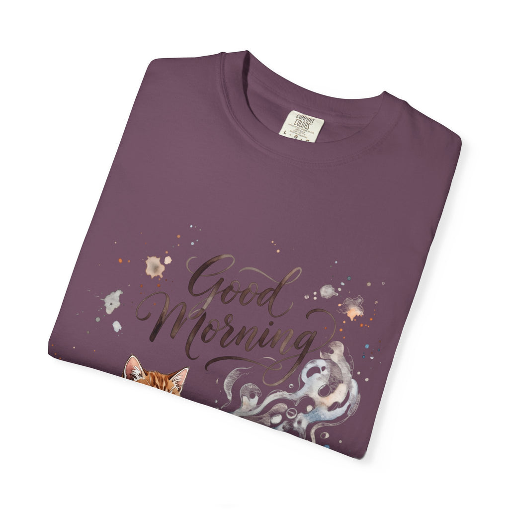 Good Morning Cat Coffee T-Shirt