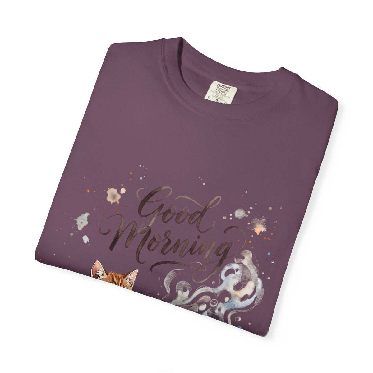 Good Morning Cat Coffee T-Shirt