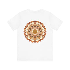 Colorful mandala tee shirt featuring intricate design for spiritual peace and harmony