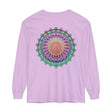 Colorful and intricate mandala design long sleeve t-shirt for both men and women