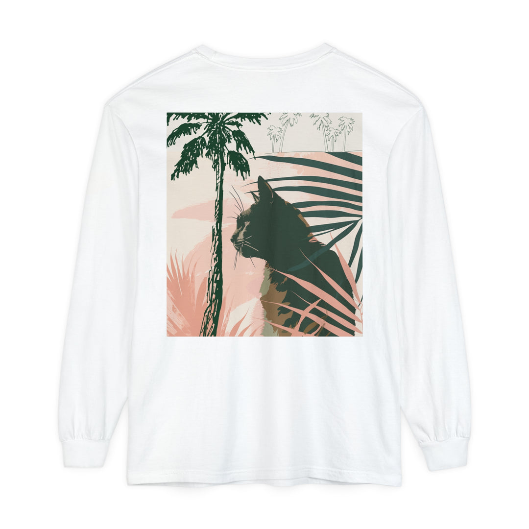 Black Cat Jungle Long Sleeve T-Shirt for relaxed weekends alt text 42