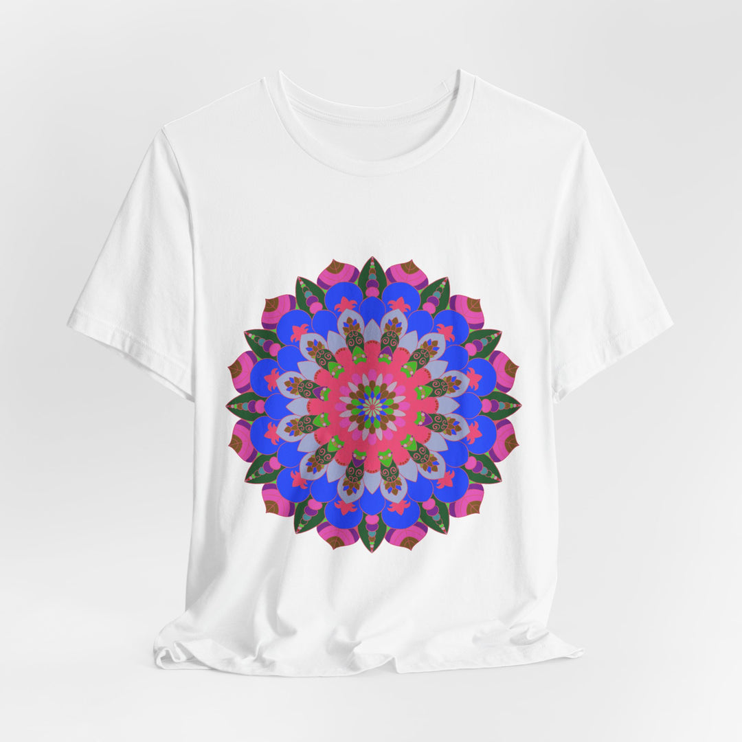 Colorful Mandala Geometric T-Shirt featuring a vibrant and intricate design