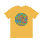 Vibrant Mandala T-Shirt featuring intricate spiritual design for peace and harmony