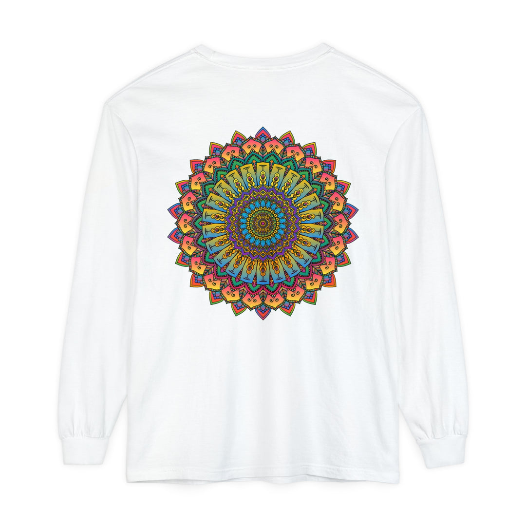 Beautiful and detailed mandala design long sleeve t-shirt for both men and women