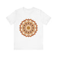 Beautiful brown and orange Intricate Mandala Tee with intricate design and vibrant colors