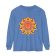 Colorful mandala design long sleeve t-shirt for both men and women