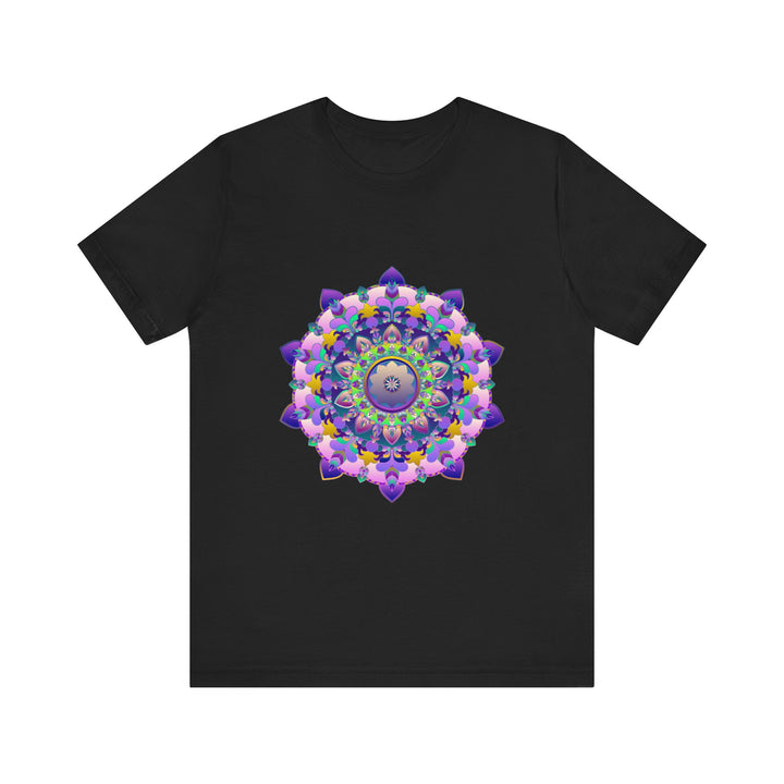 Vibrant Mandala Tee - Intricate and Colorful shirt with detailed mandala design in bright, eye-catching colors