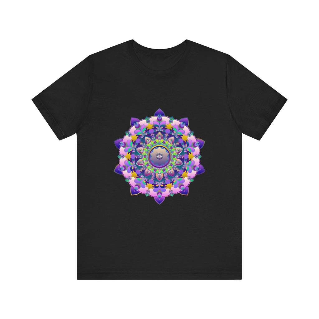 Vibrant Mandala Tee - Intricate and Colorful shirt with detailed mandala design in bright, eye-catching colors