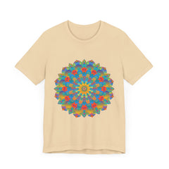 Colorful and detailed mandala design tee with vibrant and intricate patterns